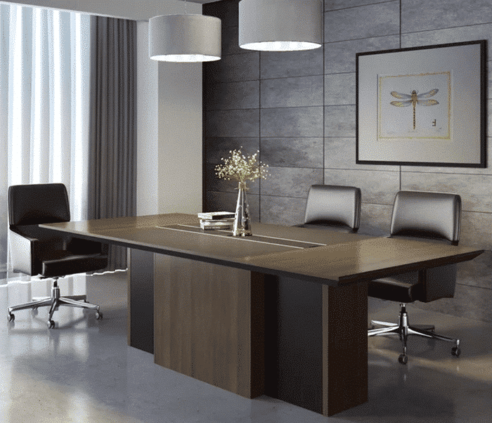 Meeting table 240cm – Wood x Black Ra-MT6