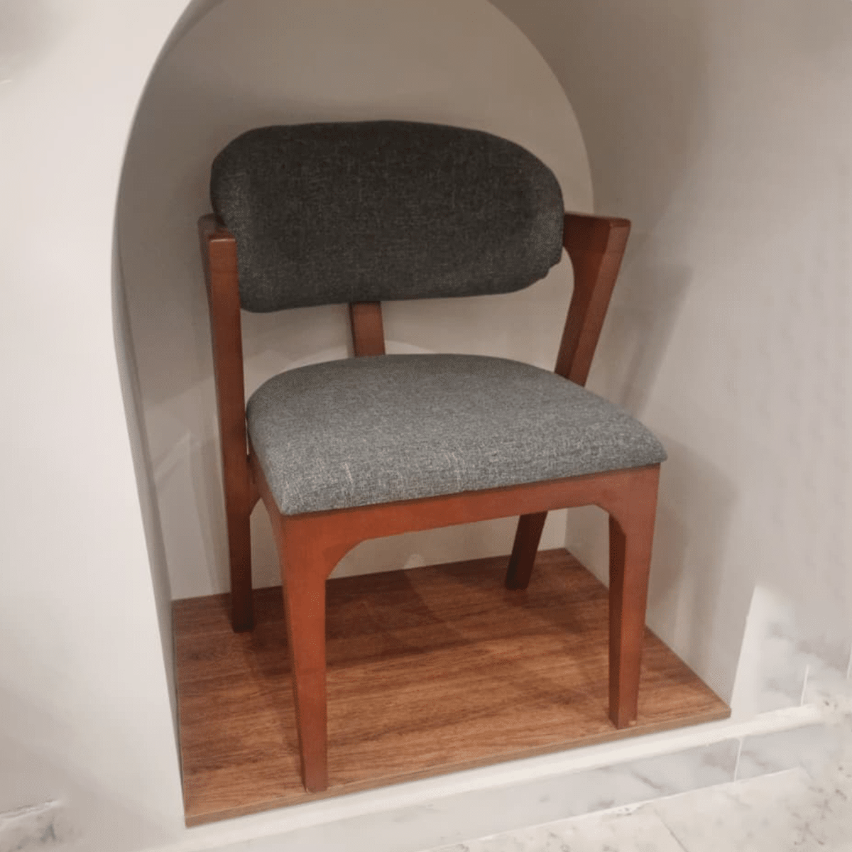 Dining Chair 57cm - Brown x Grey RAF-DR54