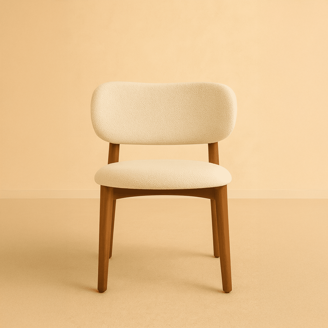 كرسي سفرة 57سم -بني×أوف وايت RA-DR53