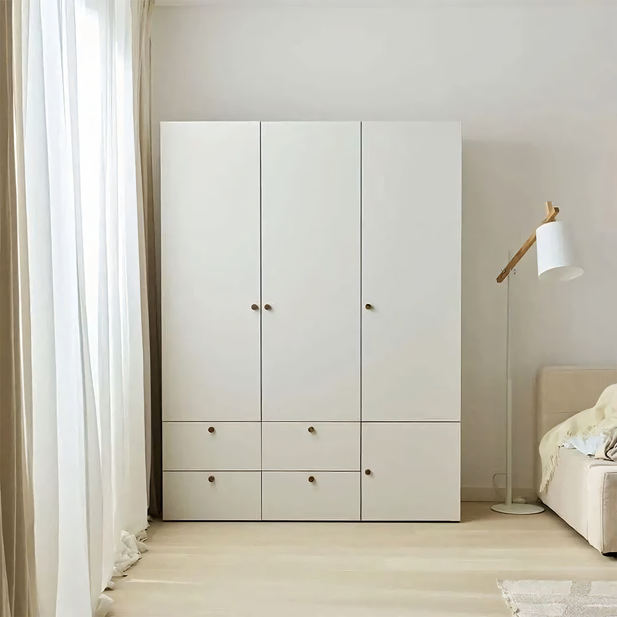 دولاب ملابس مودرن 150×200سم-أبيض RA-D194