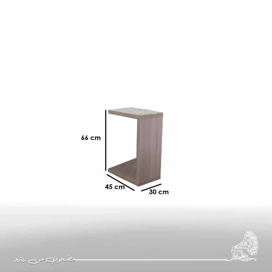 ترابيزة جانبية 30×45سم - خشبي فاتح RA-SI28