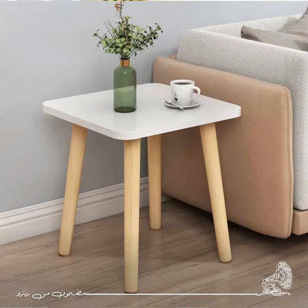 ترابيزة جانبية 43×40سم-أبيض RA-T98