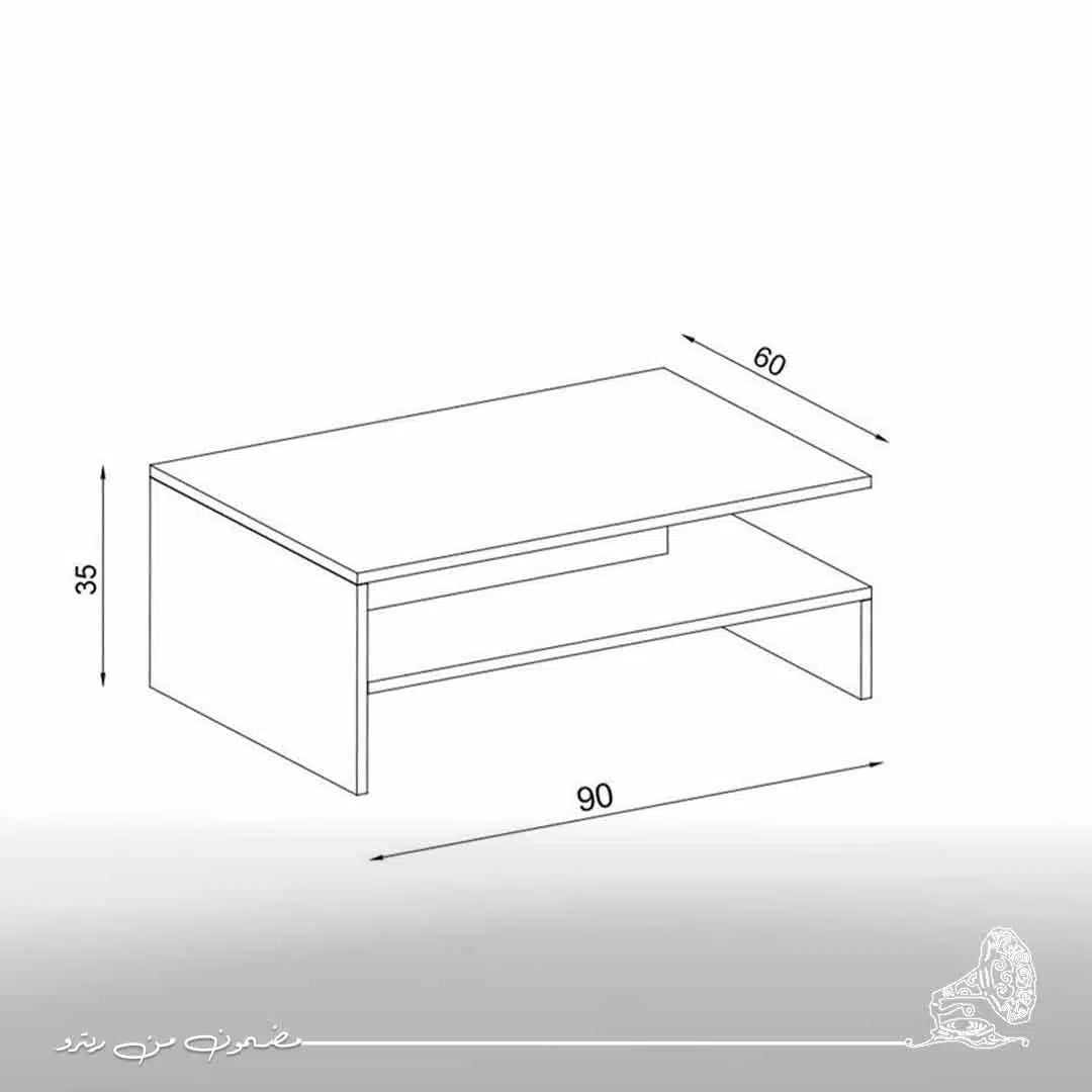 ترابيزة قهوة 90×60سم - بني RA-T06
