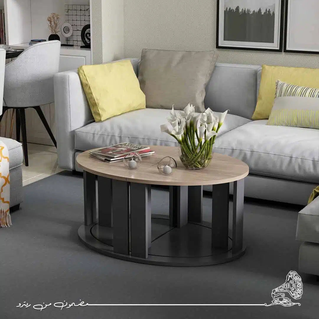 ترابيزة قهوة 90×60سم- خشبي×أسود RA-T10