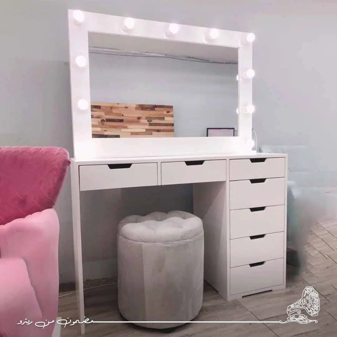 Modern Dressing Table 120x40cm - White RA-H30