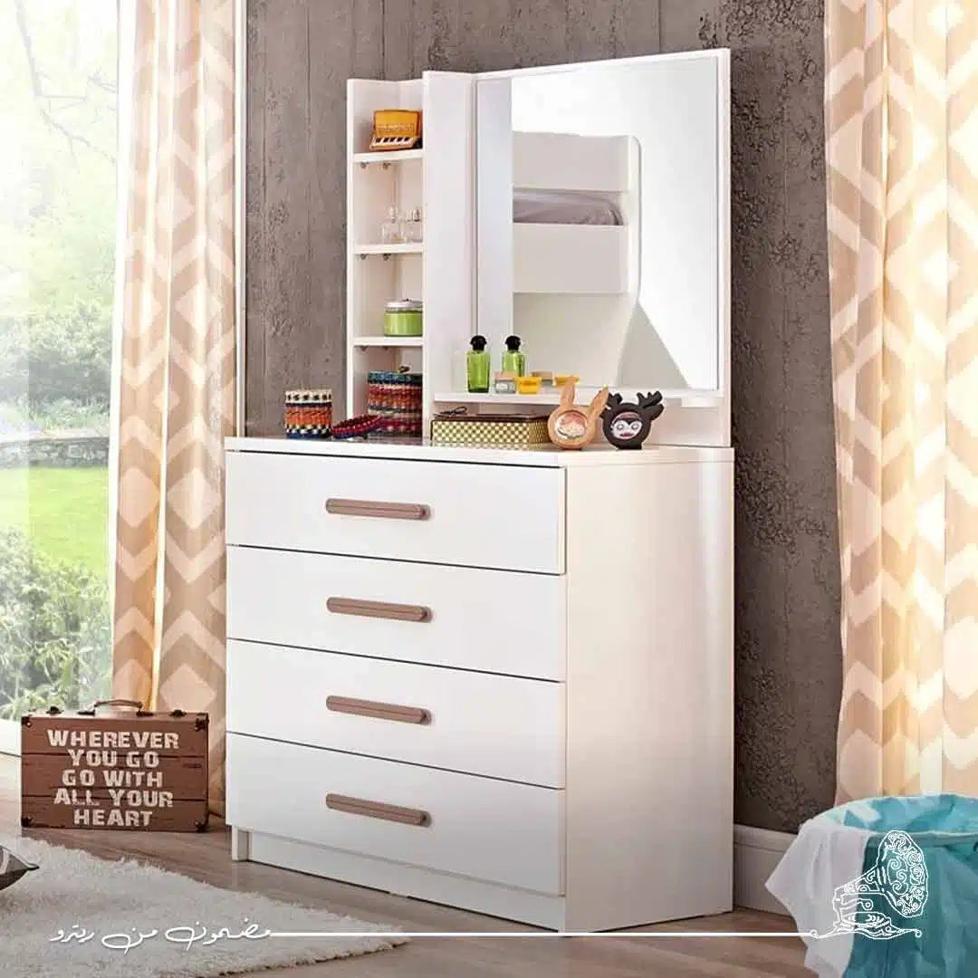 Modern Dressing Table 80x40cm - White RA-H28