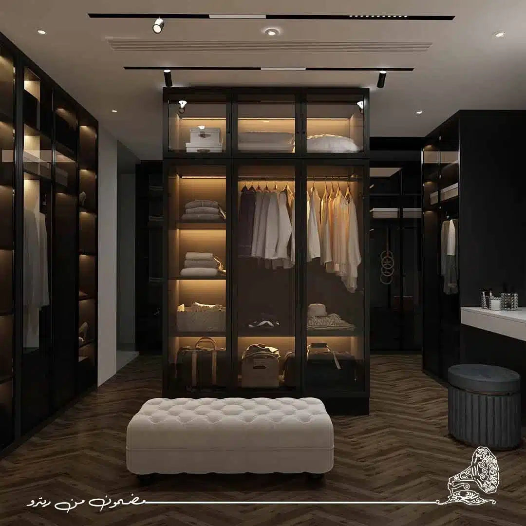 Modern Dressing Room 120x240cm - Black RA-D74