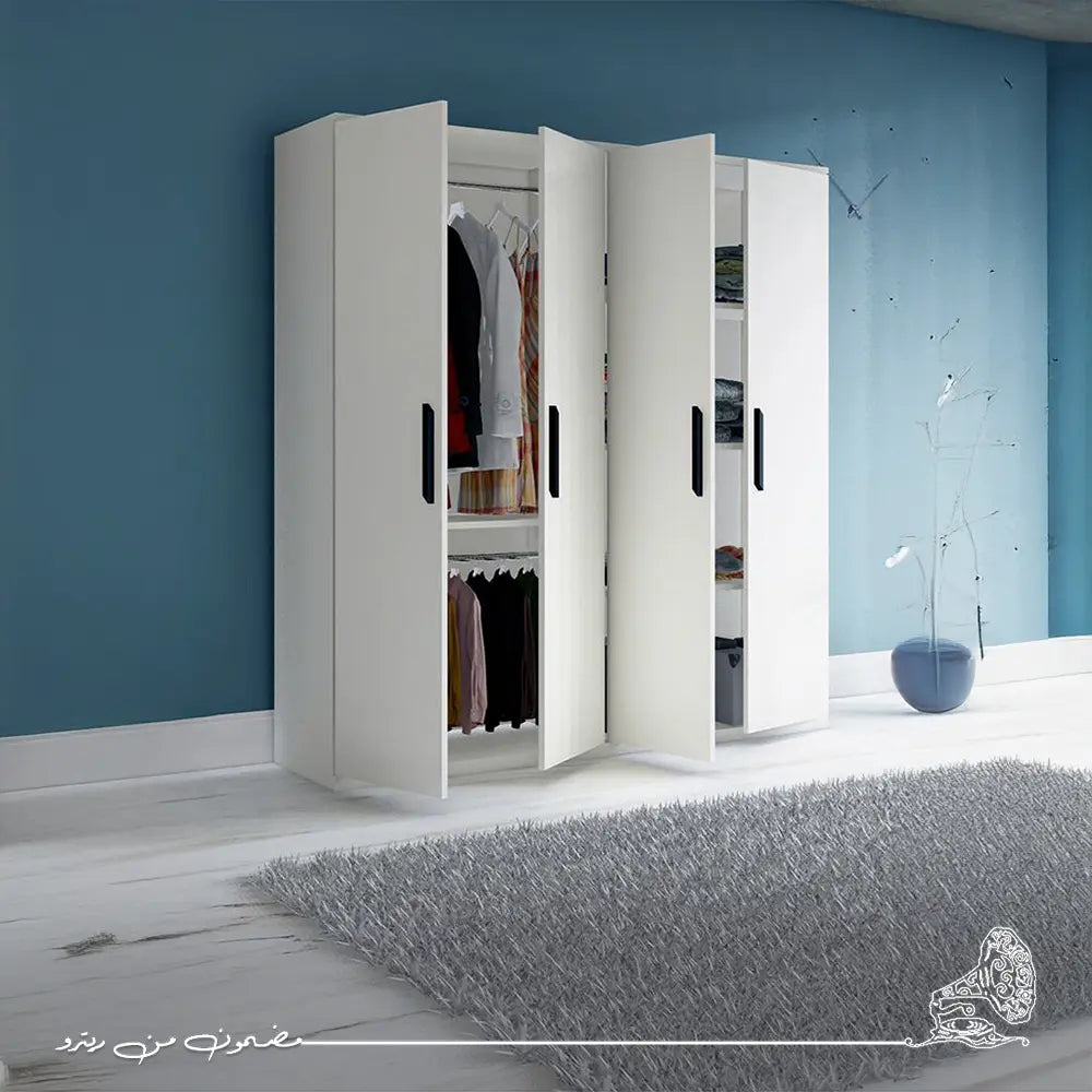 دولاب مودرن 160×190سم-أبيض RAF053