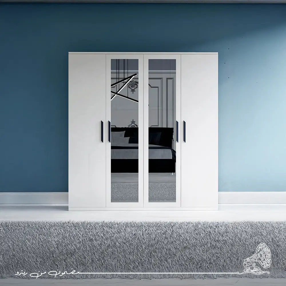 دولاب مودرن 160×190سم-أبيض RAF053