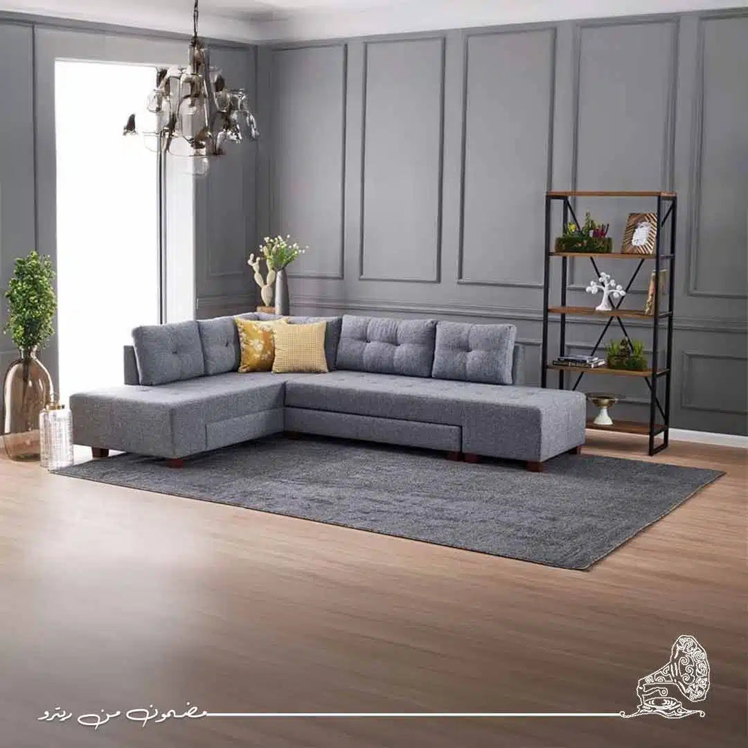 ركنة سرير 280×206 سم – رمادي RA-SF17