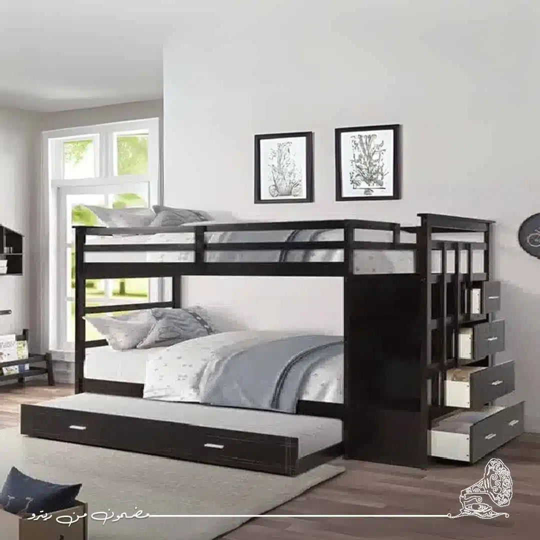سرير 3 ادوار 120سم- اسود  RA-BD83