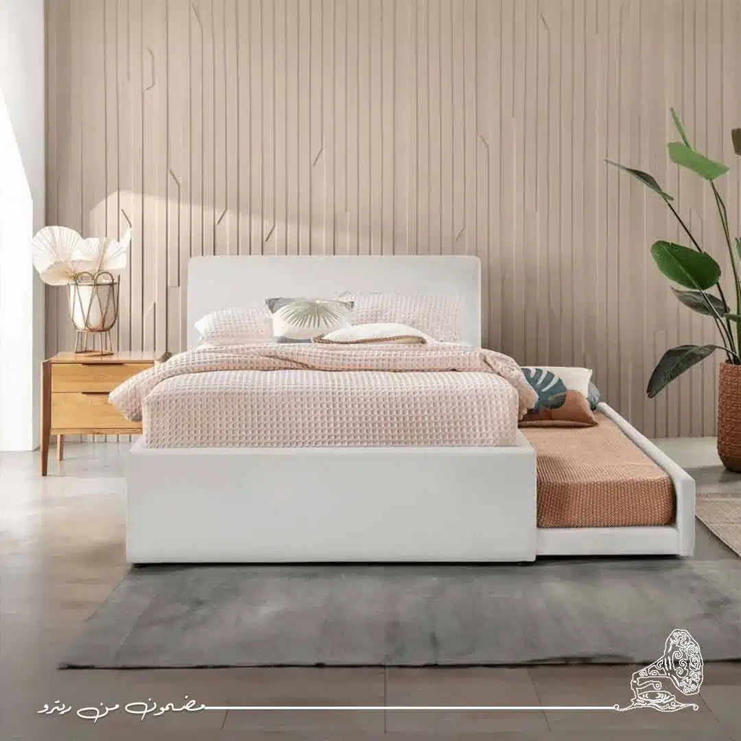 سرير دورين 120سم-اوف وايت RA-BD79