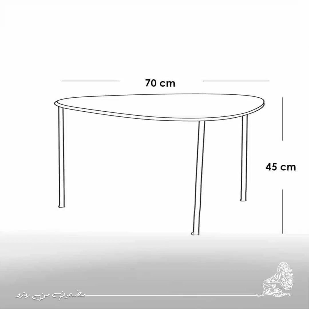 طقم ترابيزة قهوة - أبيض و رمادي RA-T78