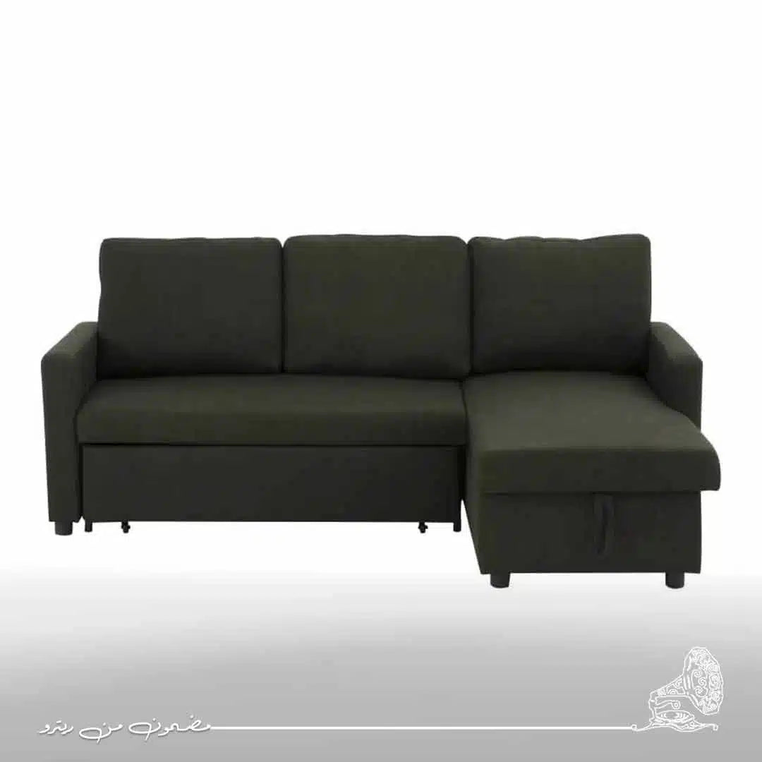 كنبة ركنة سرير 240×170سم – أسود RA-SF62