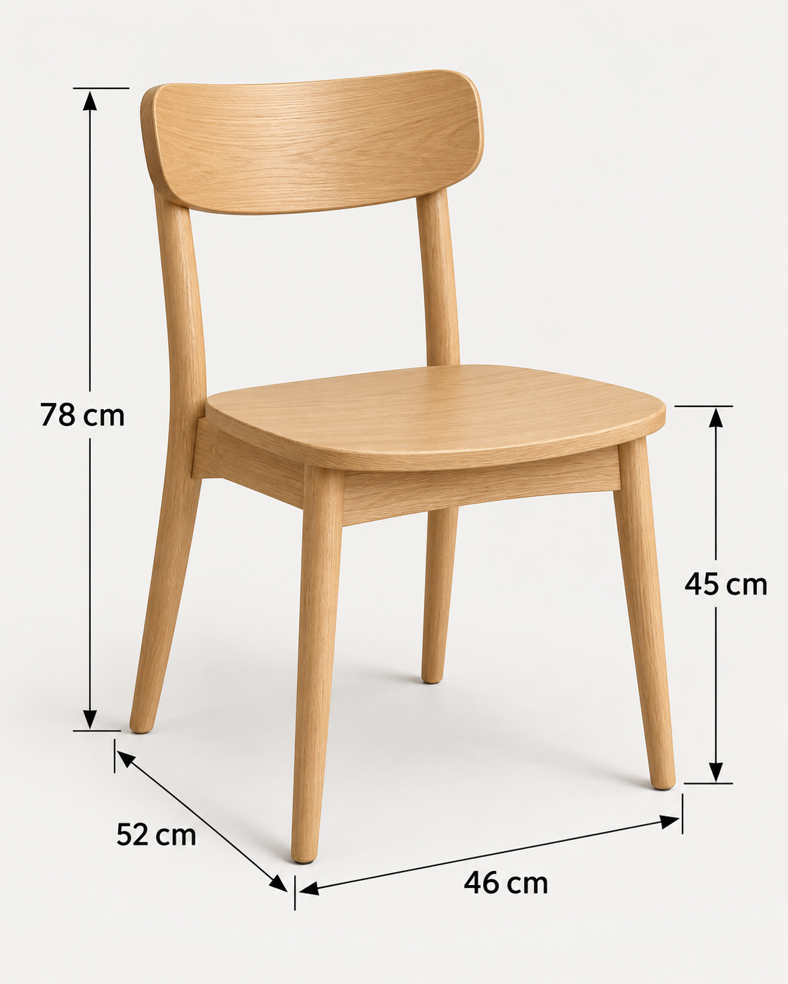 Modern Dining Table + 4 Chairs – Wood RA-Dr101