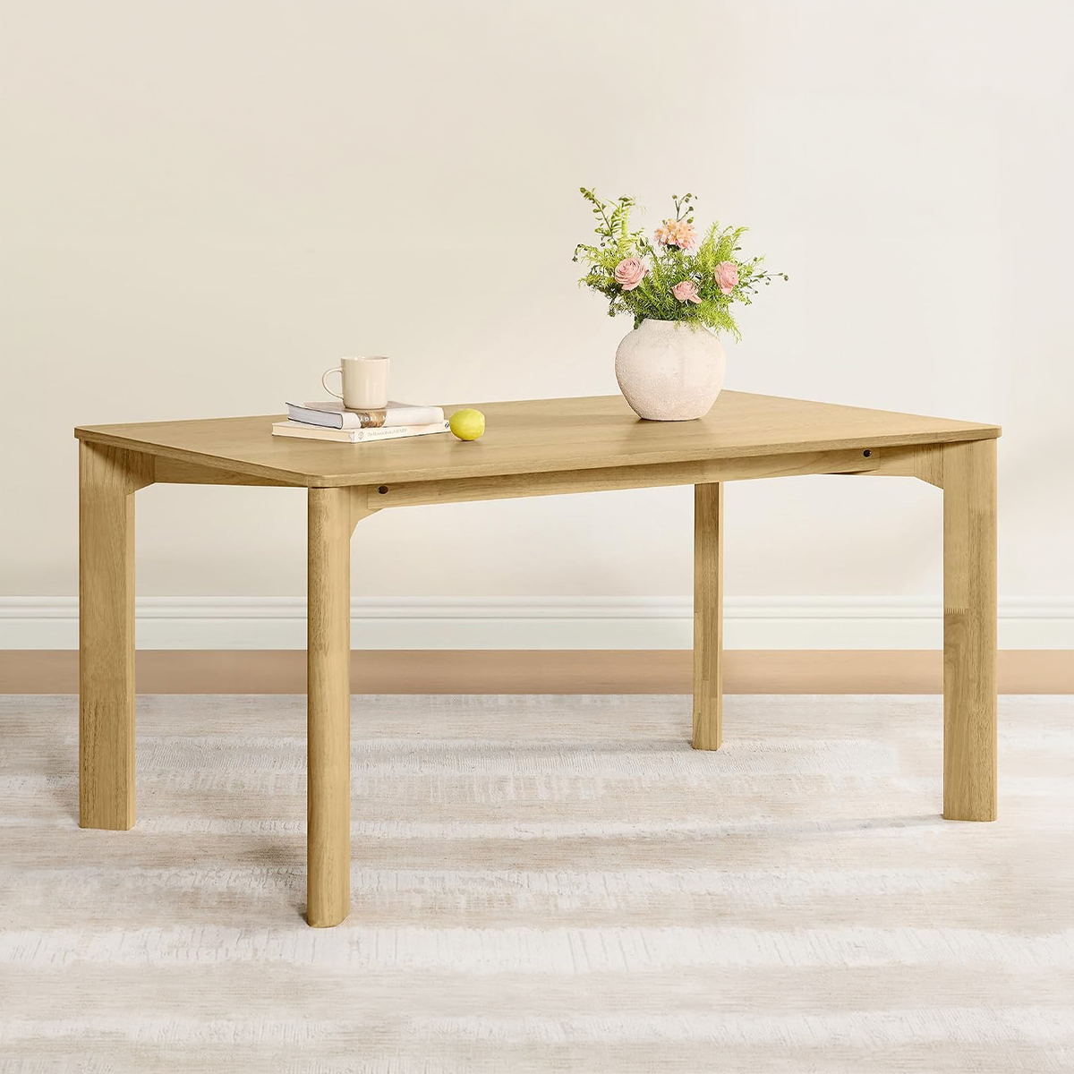 Modern Dining Table 180×80 cm - Beige RA-Dr89