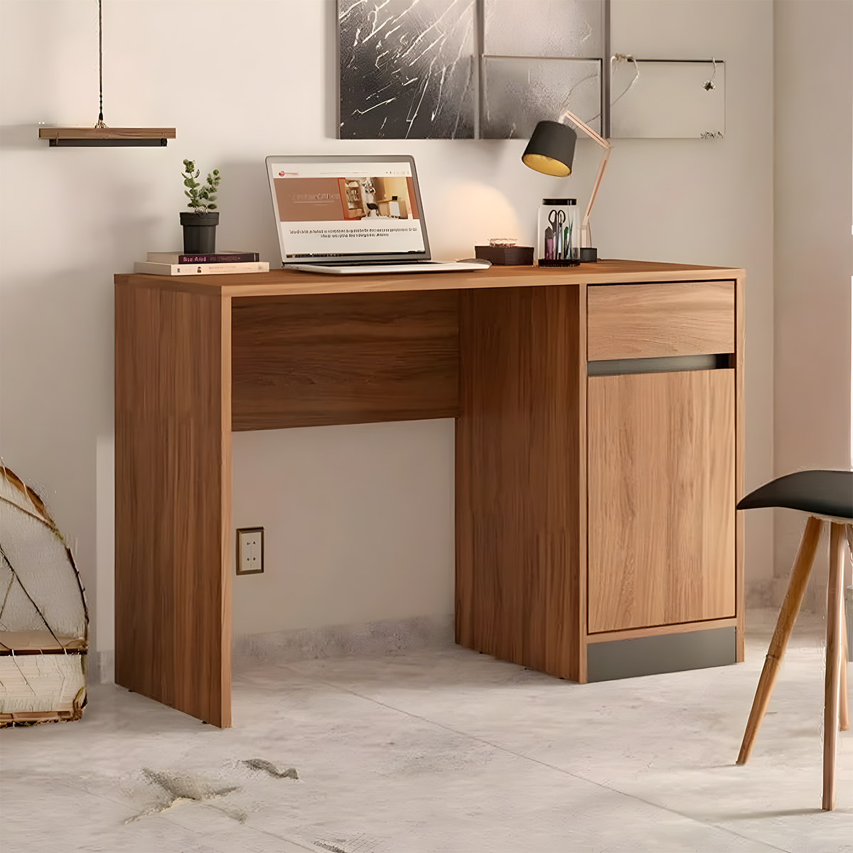 Modern desk 120x40cm - Wood RA-F103