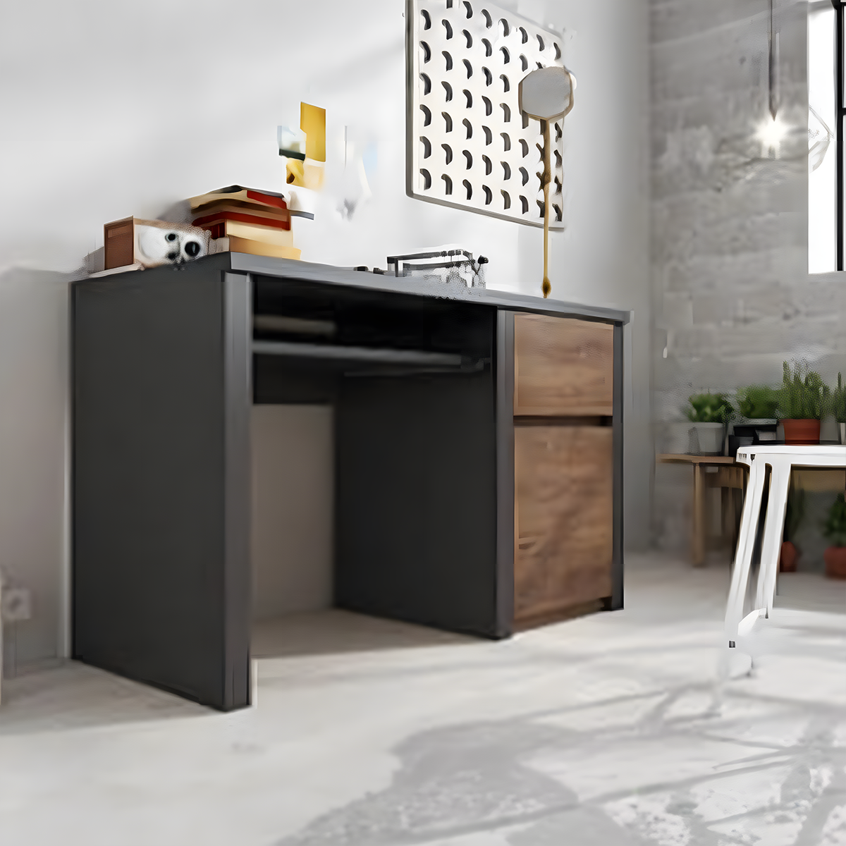 Modern desk 120x40cm - Brown x Wood RA-F114