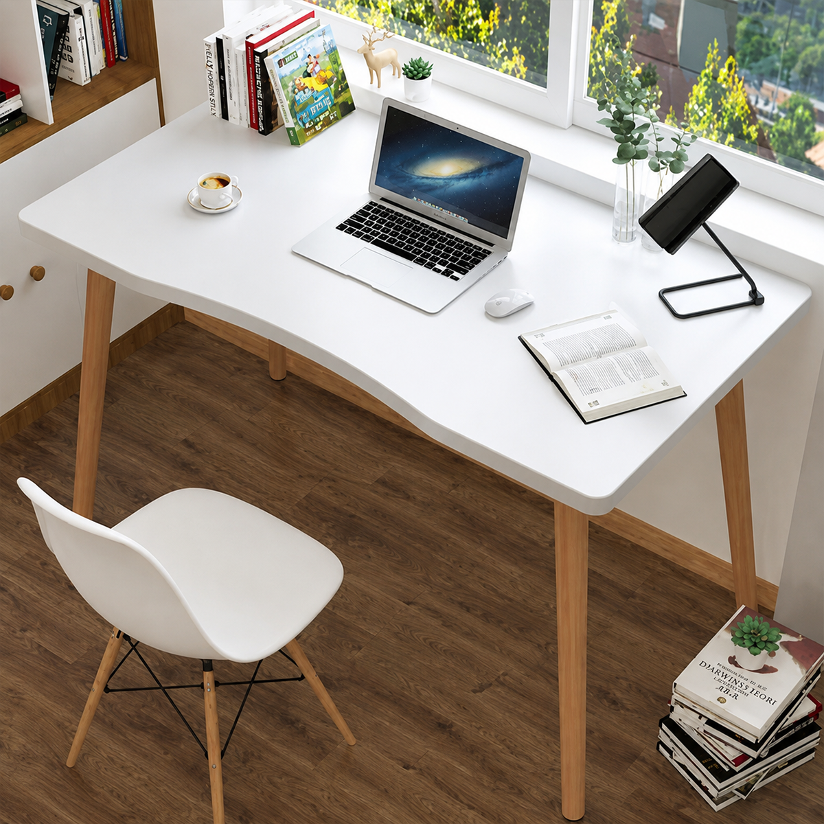 مكتب مودرن 120×60سم-ابيض RA-F24
