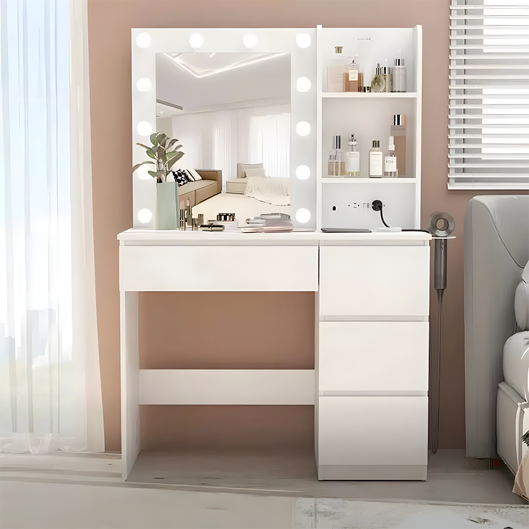 Modern Dressing Table 140x40cm - White RA-H18