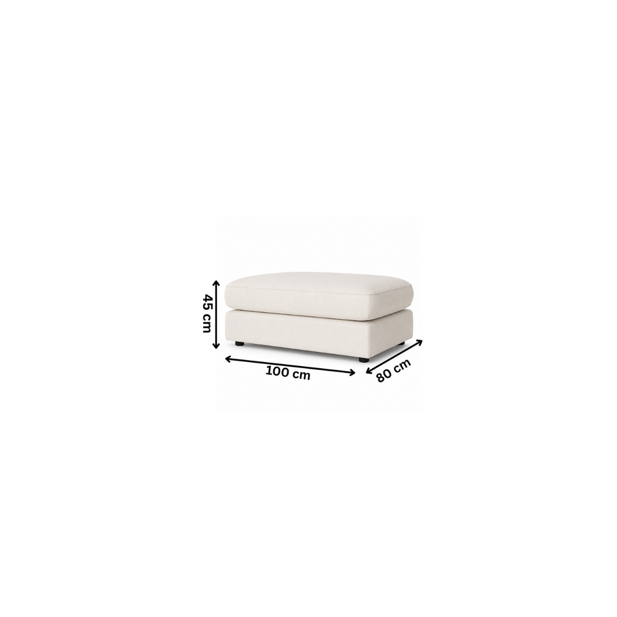 Modern Banquet 80x80cm - Off White RA-BC02