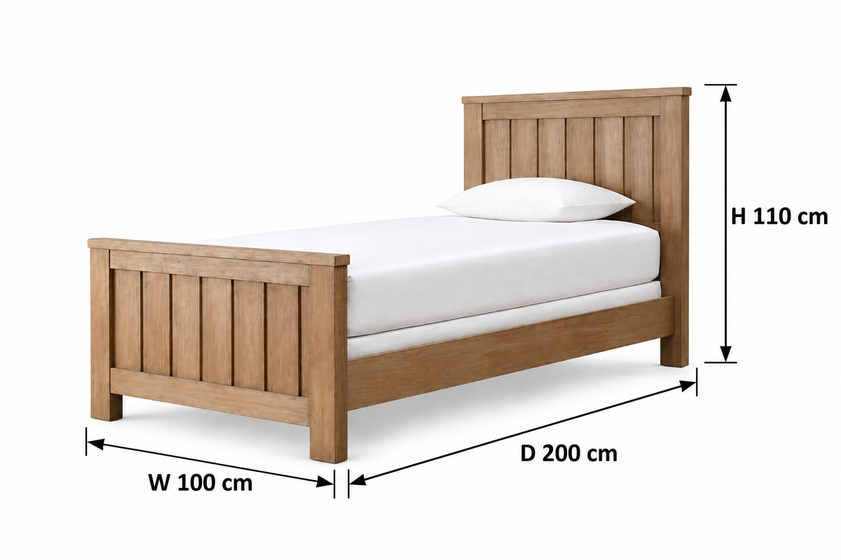 سرير مودرن 100×200سم-خشبي RA-BD187