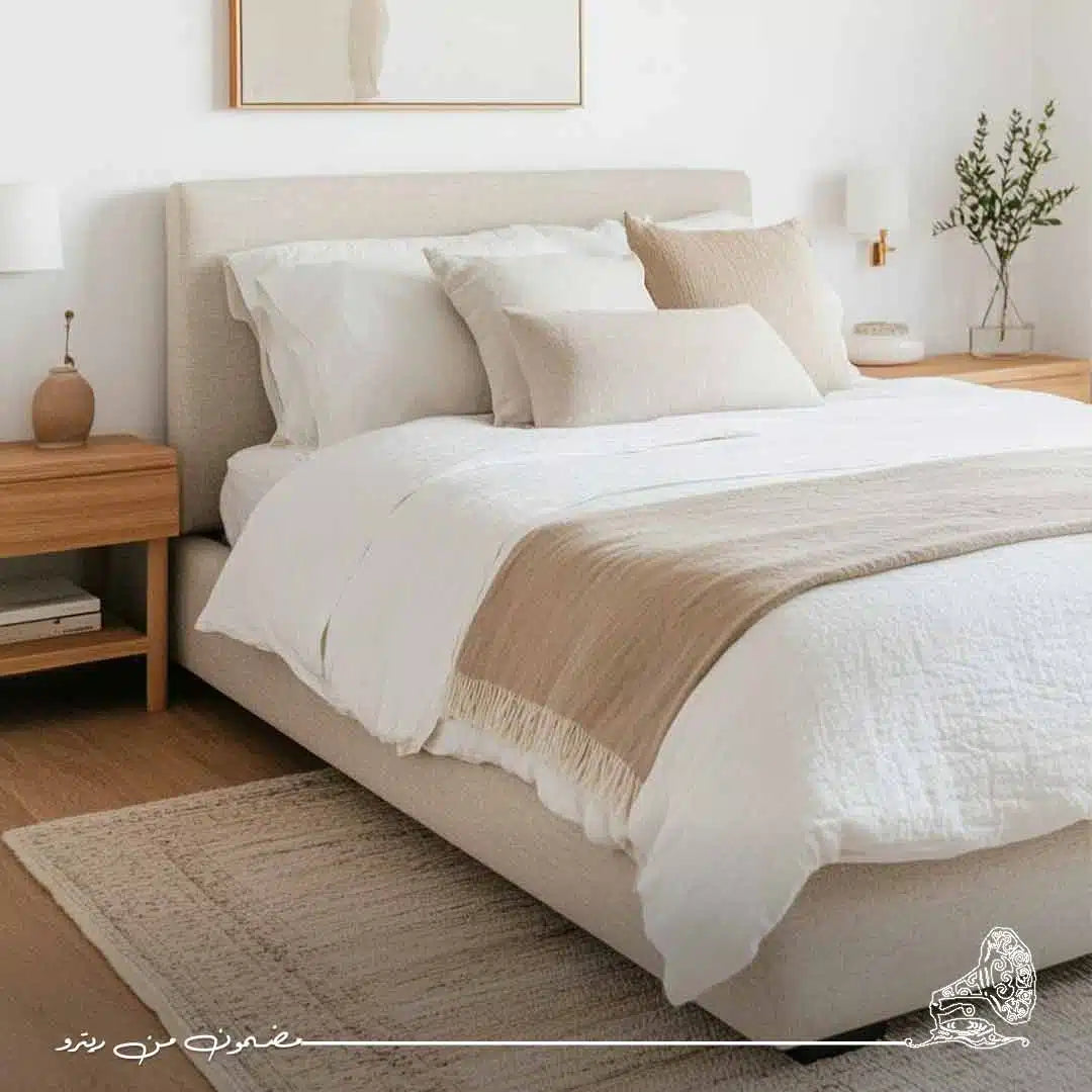 Modern bed 120x195cm - Beige RA-BD92