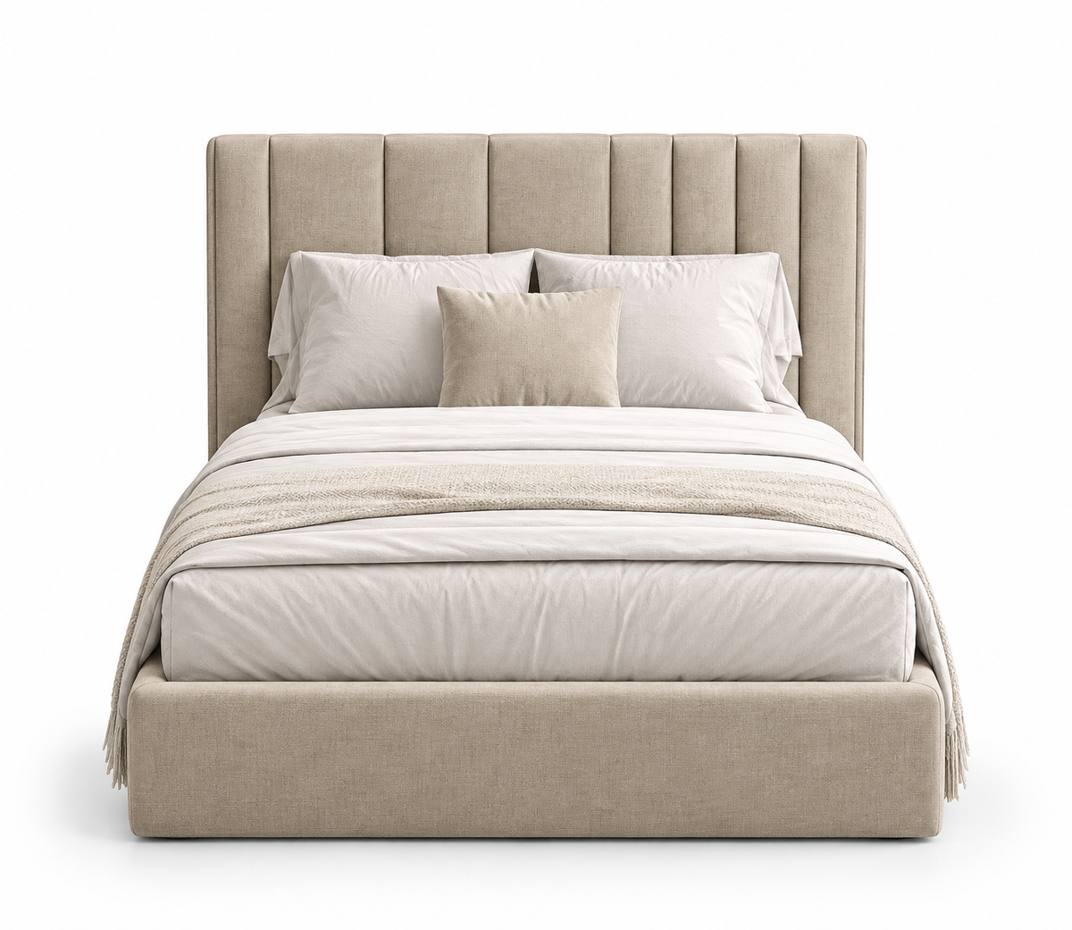 Two modern beds 100cm - Beige RA-BD98