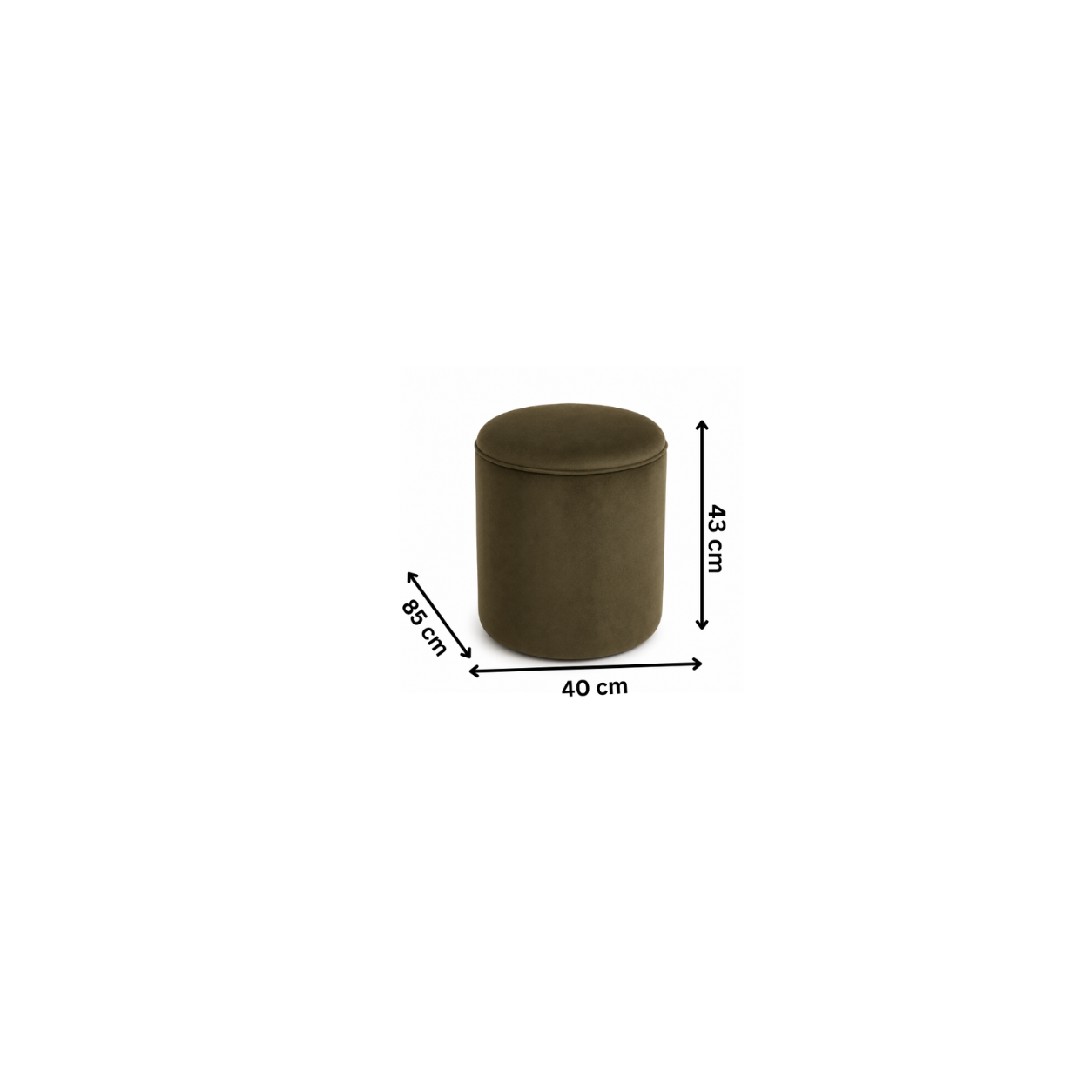 Modern pouf 40x43 cm - Olive RA-BF19