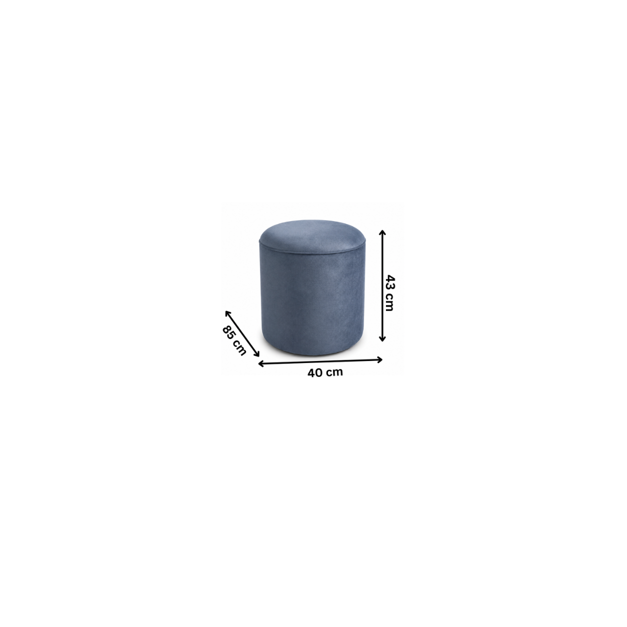 Modern pouf 40x43 cm - Navy RA-BF25
