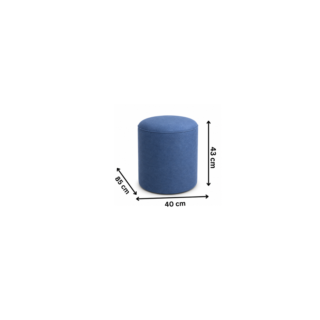 Modern pouf 40x43 cm - Navy RA-BF30