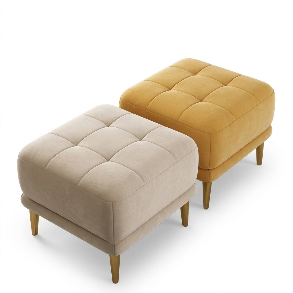 Modern Pouf 60x60 cm - Yellow RA-BF40