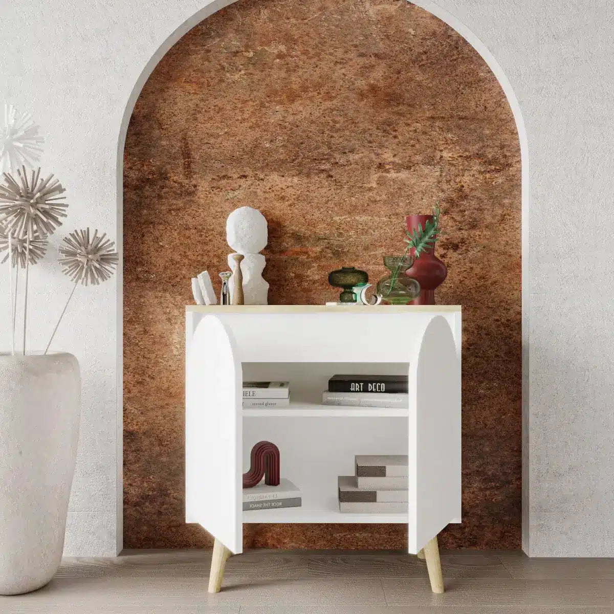 كوفي كورنر 75×30سم-أبيض RA-CF33