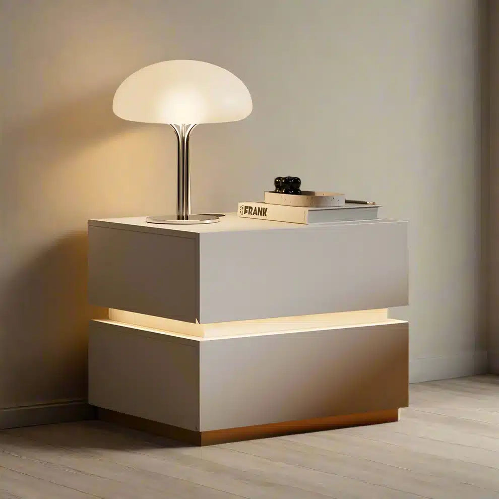 Modern nightstand 50x40cm - White RA-CO30