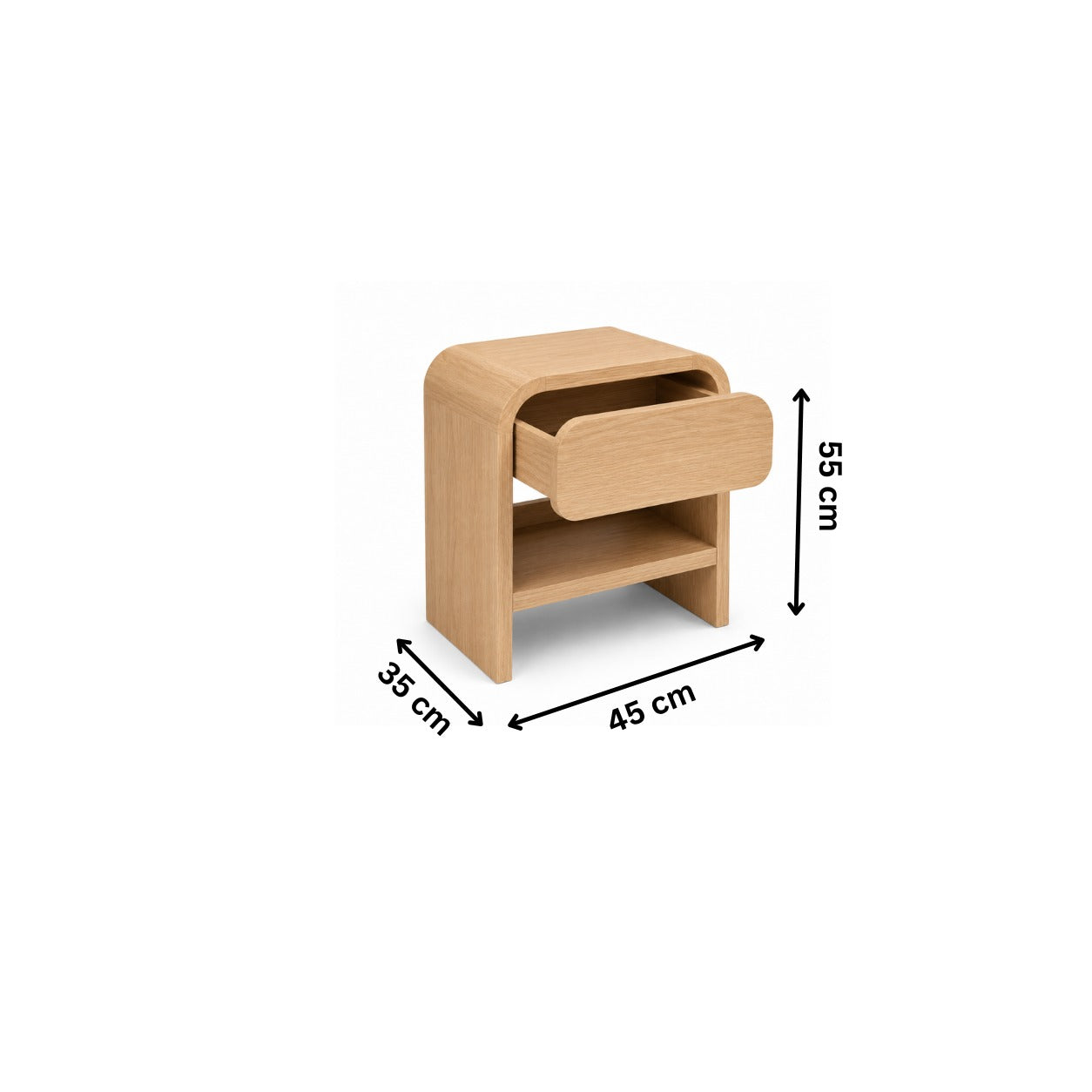 كومود مودرن 45×35سم-خشبي RA-CO38