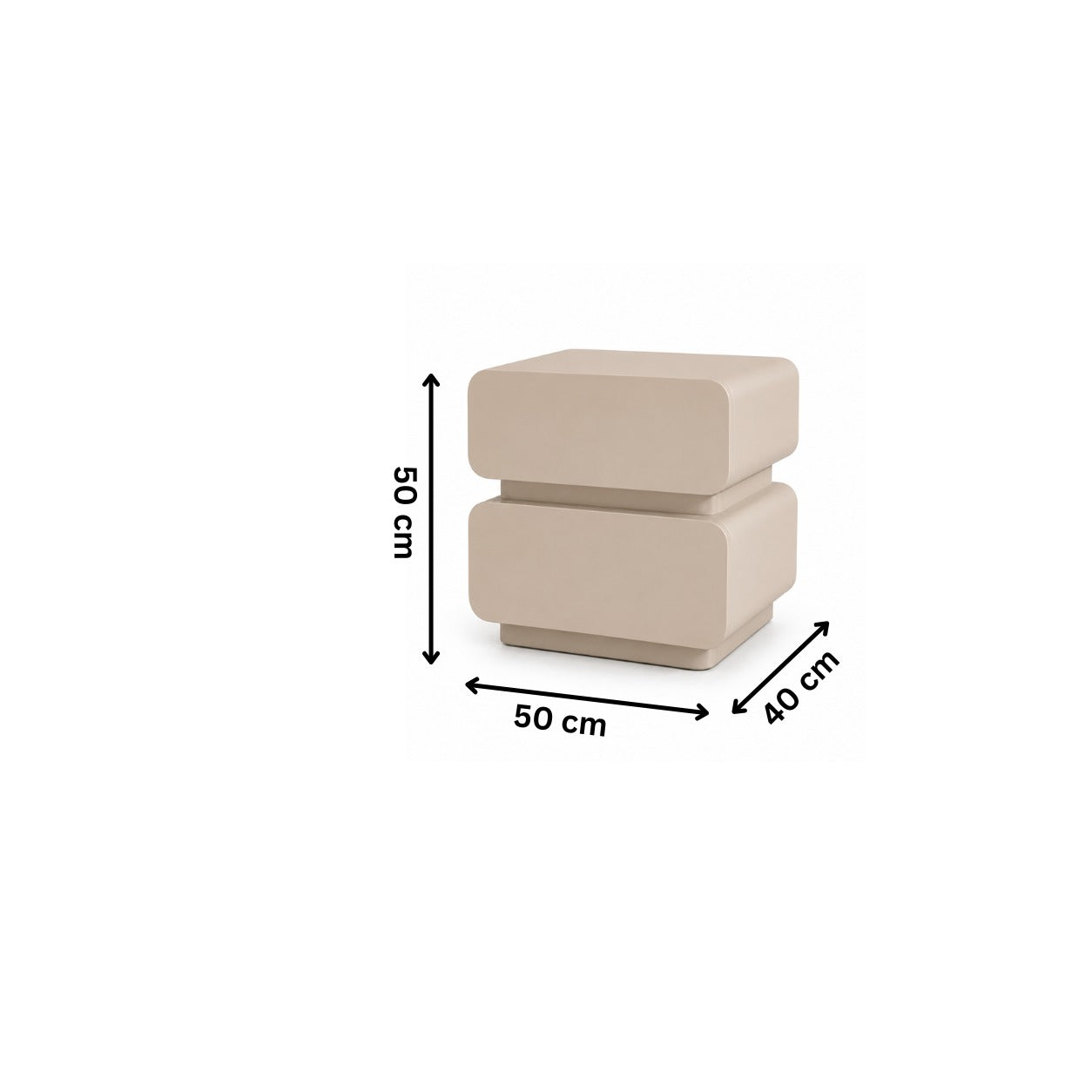 Modern dresser 50x40cm - Beige RA-CO40