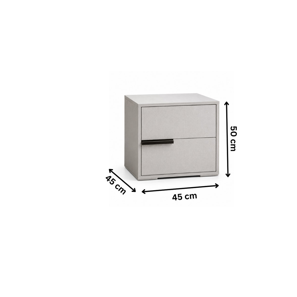 كومود مودرن 45×45سم-رمادي RA-CO43
