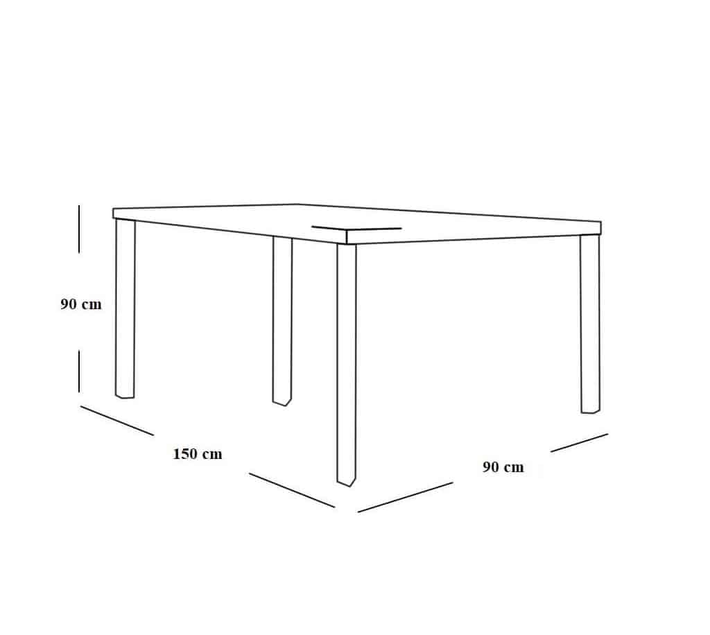 Dining table + 6 chairs - Beige RA-DR18