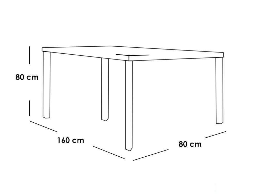 Modern dining table + 4 chairs and a bench - White x Gray RA-DR19