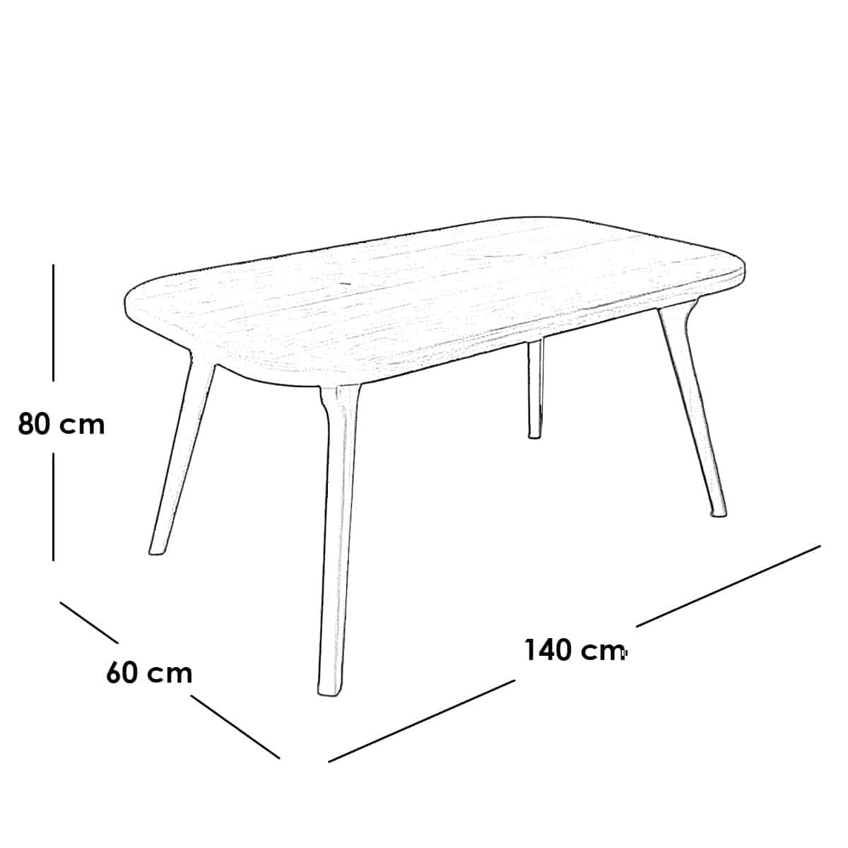Modern dining table + 4 chairs - brown x gray RA-DR49