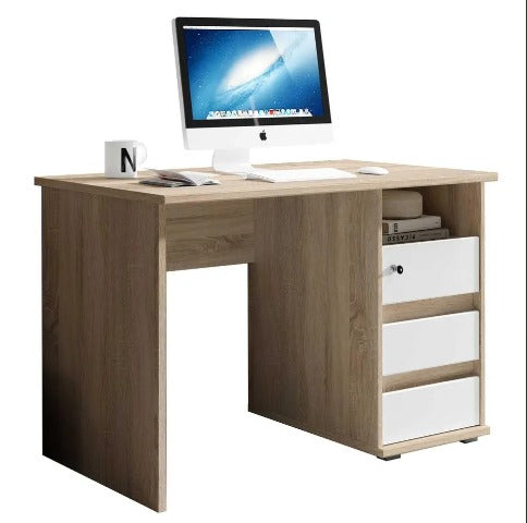 مكتب مودرن 120×40سم-خشبي× ابيض RA-F116