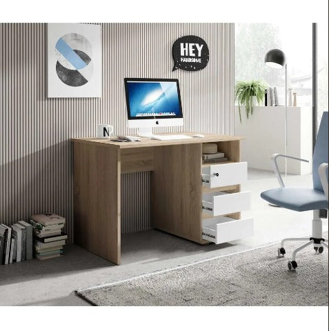 مكتب مودرن 120×40سم-خشبي× ابيض RA-F116