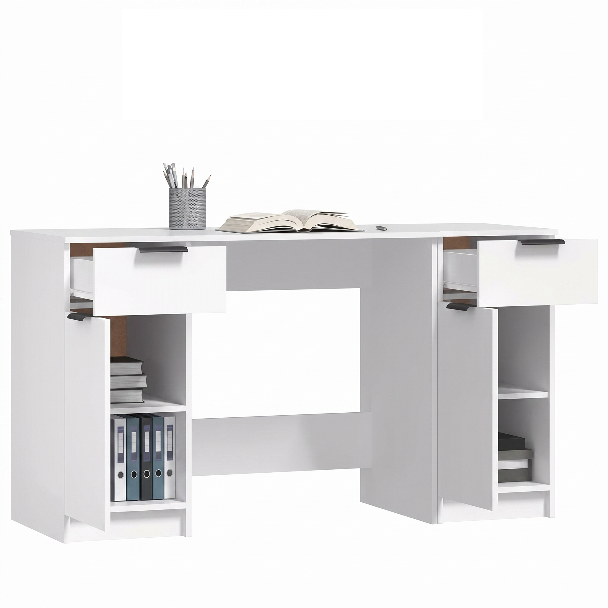 مكتب مودرن 120×40سم-أبيض RA-F117
