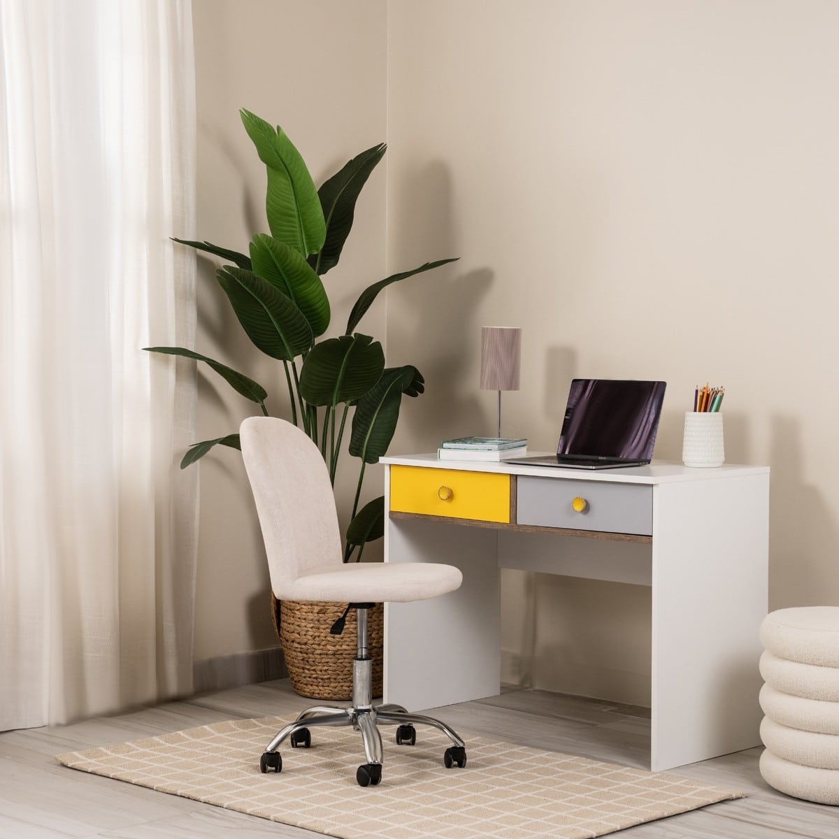 Modern desk 77.5 x 52.5 cm - Multicolor RA-F22