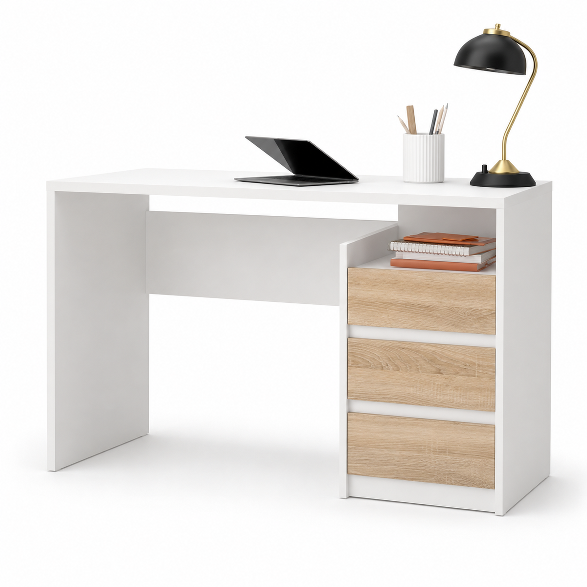 Modern desk 120x55cm - White RA-F29