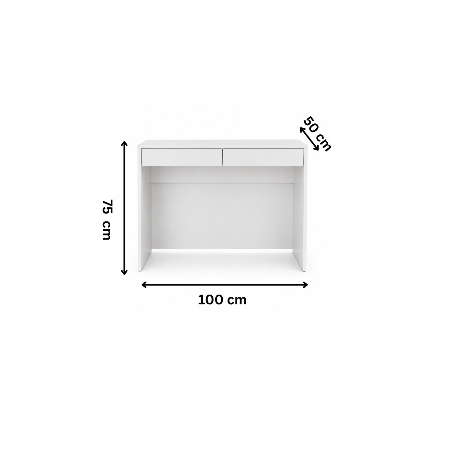 مكتب مودرن 100×50سم-ابيض RA-F45