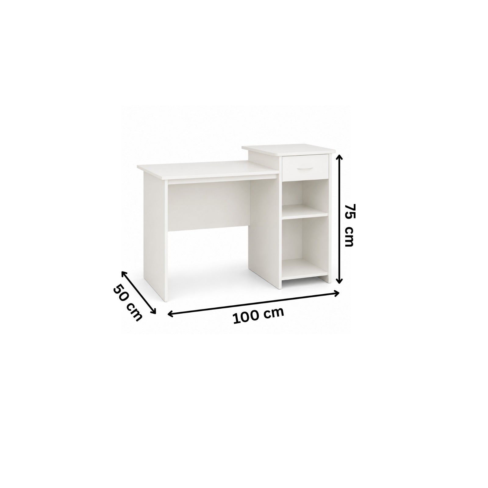 مكتب مودرن 100×50سم-ابيض RA-F46