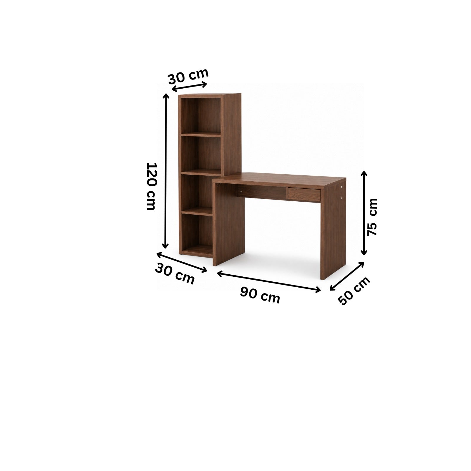 مكتب مودرن 90×50سم-بني RA-F55