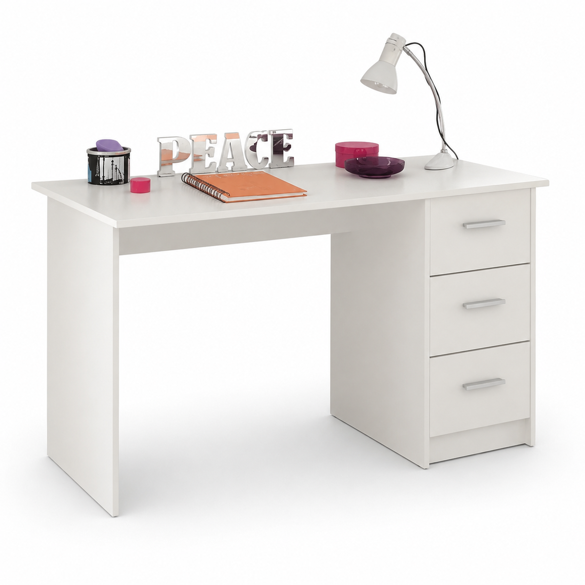 مكتب مودرن 120×55سم-ابيض RA-F56