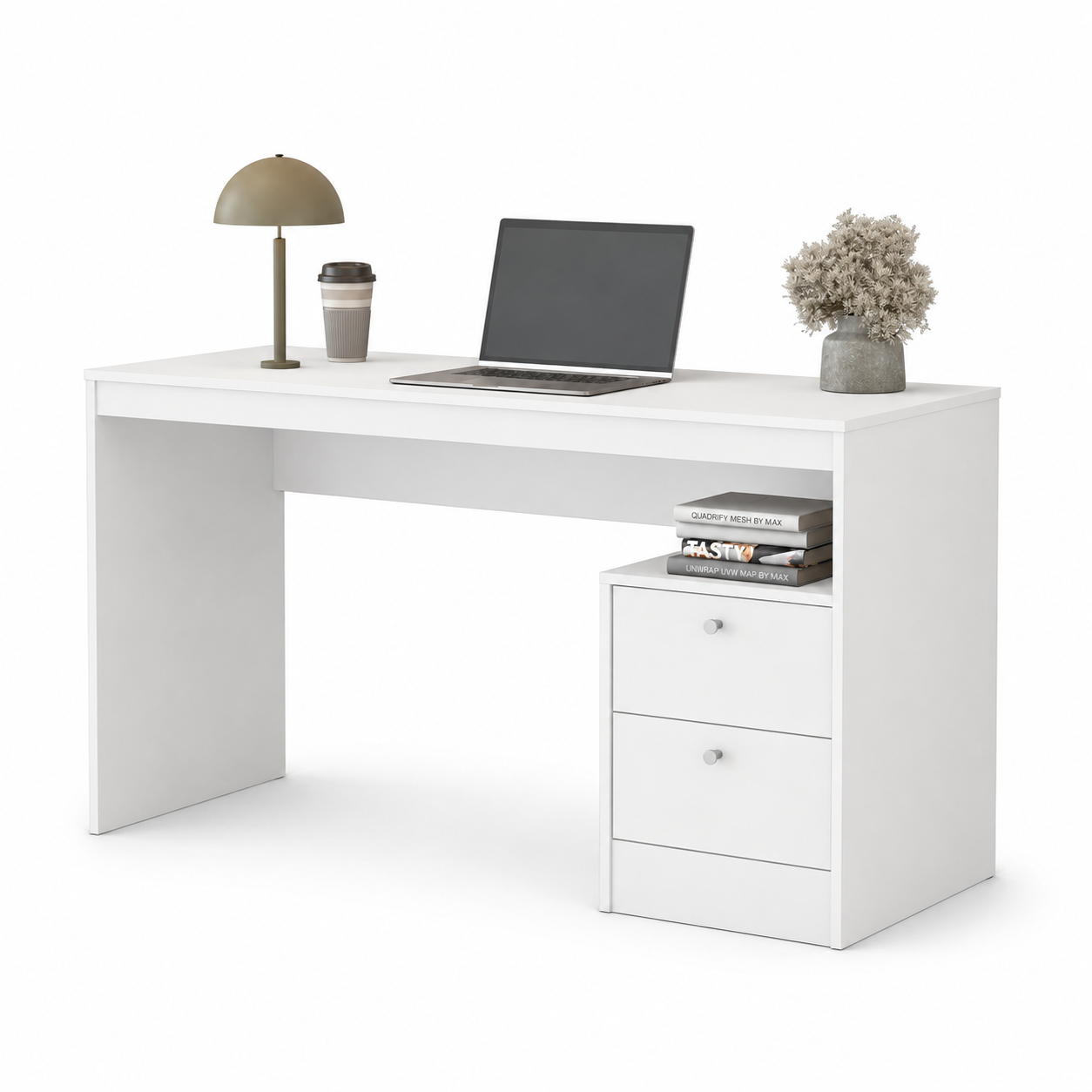 Modern Desk 120x50cm - White RA-F83